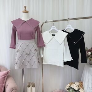 Evelyn Pink Bow Trapezoid skirt